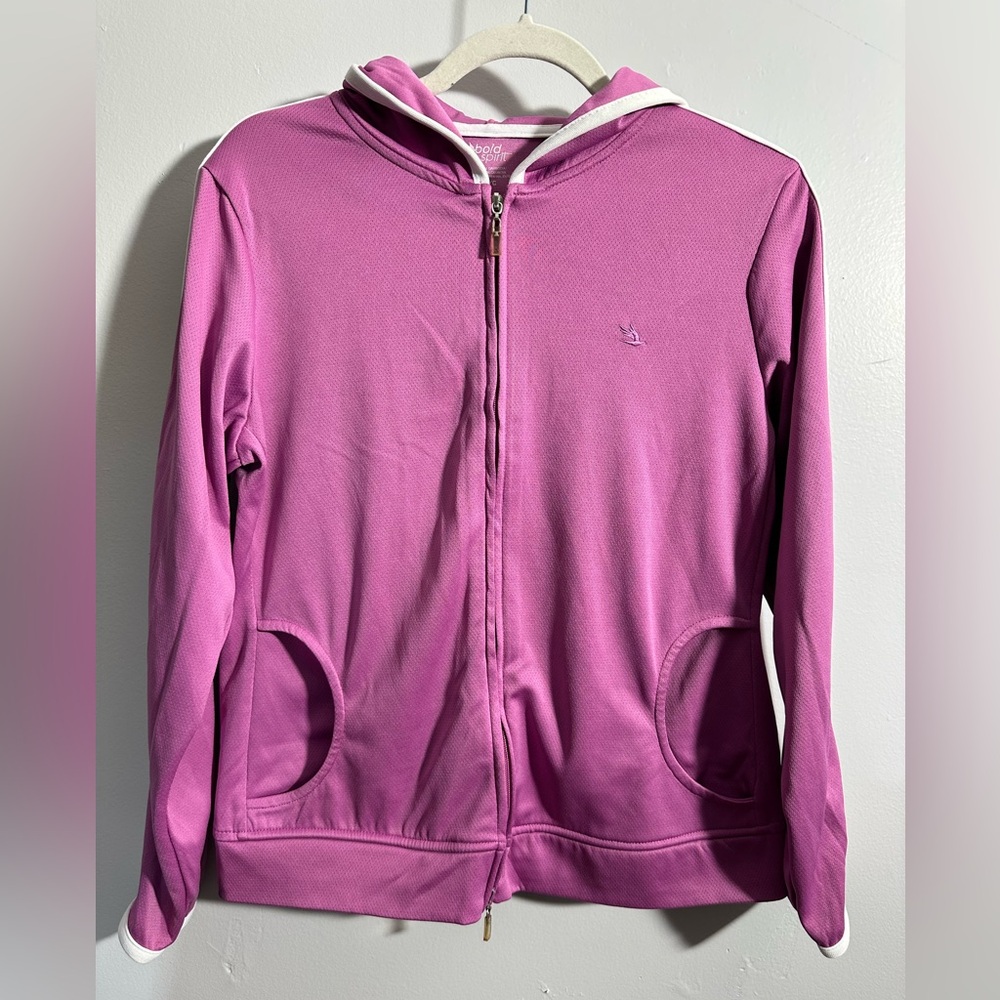 Bold Spirit Women’s S Pink Zipper Hoodie Athletic Jacket | SKU 0369